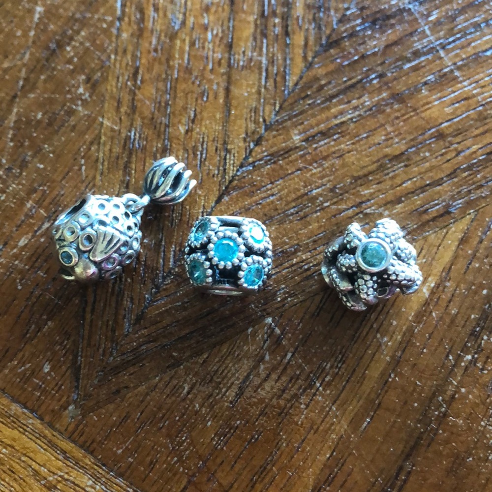 **RESERVED**Set of 3 Pandora charms